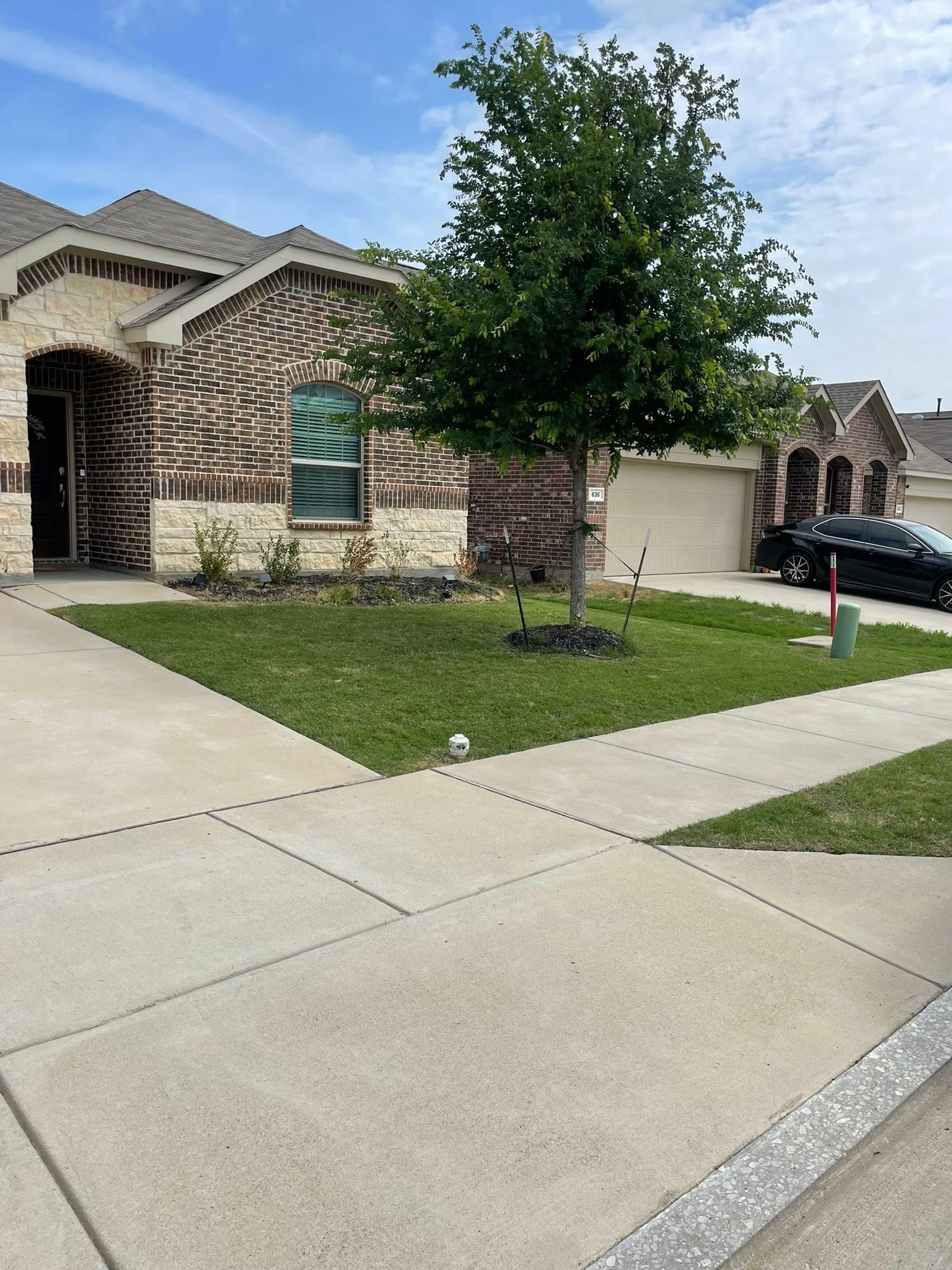 ATC Landscaping lawn work at a North Texas home